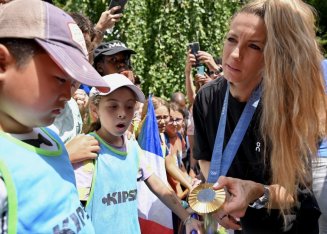 Visite de Pauline Ferrand-Prevot