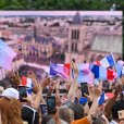 Le 26 juillet 2024, cérémonie de la flamme olympique devant la basilique