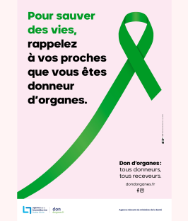 Affiche de la journée du don d'organes (22 juin)